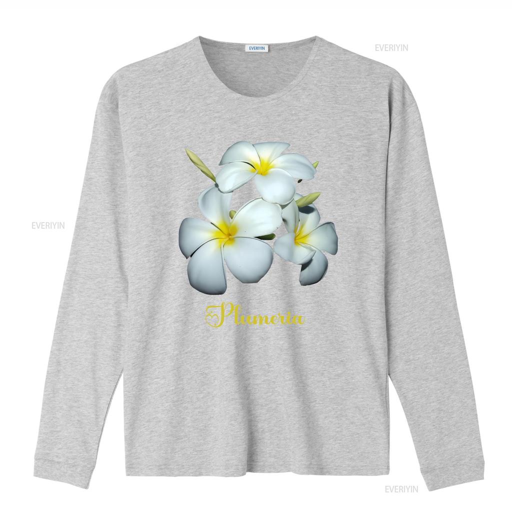 T-shirt Plumeria Fiori Hawaiani Bianco regalo per mamma fiore Hawaii vintage Lavata Morbida Unisex Traspirante grafica Elegante