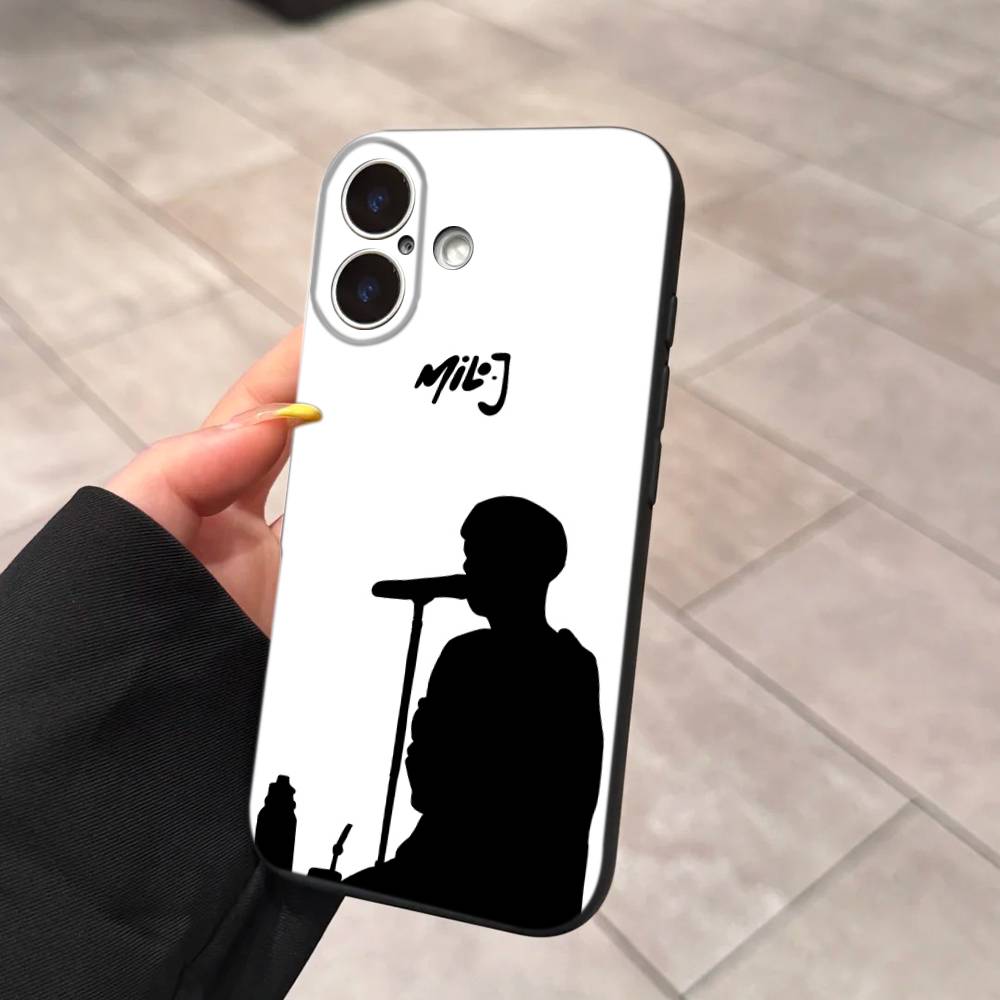 Singer M-Milo J Phone Case For IPhone 17 Air 16 15 14 Plus 13 12 Mini 11 Pro Max Black Cover