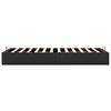 Ottoman Bed without Mattress Black 80x200 cm Faux Leather