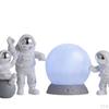 4 Pcs Cute Astronaut Statue PVC Ornament Fireplace Figurine Decoration Sculpture Home