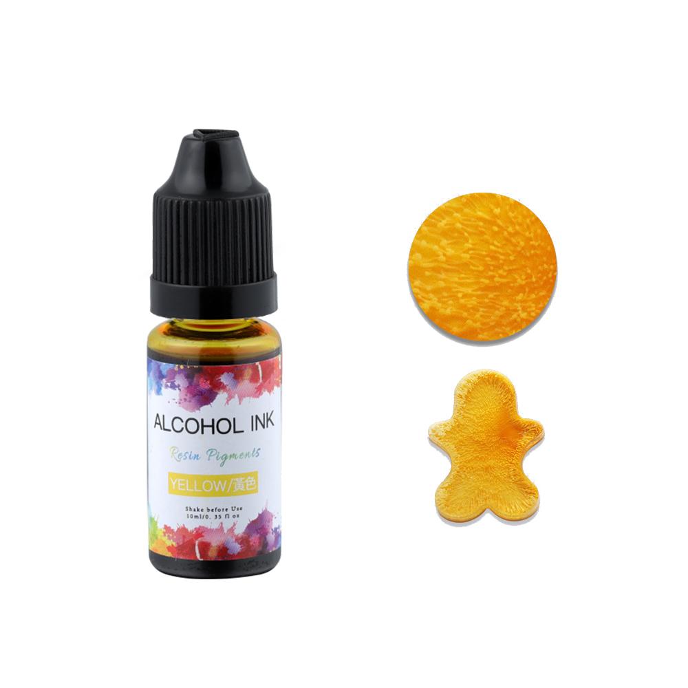 10ml Epoxy Resin Diffusion Pigment Resin Pigment Alcohol Ink Liquid Colorant Dye Diffusion Ink for Epoxy Dyeing Jewelry Making