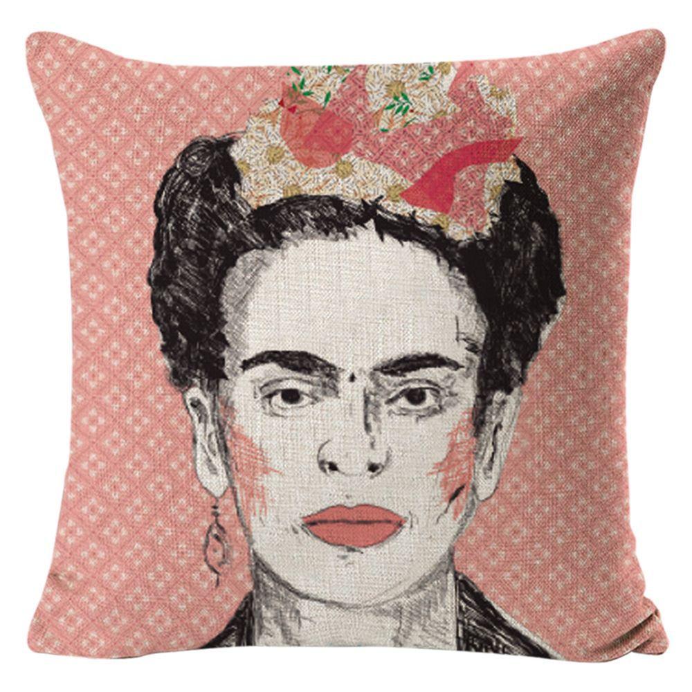 Kissenbezug Frida Kahlo Zierkissen Heim Sofa Kissen