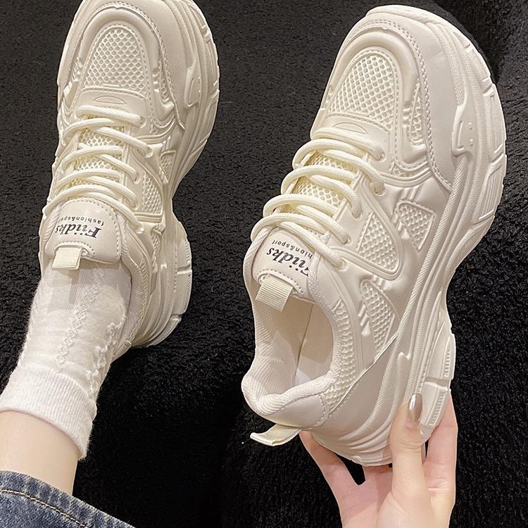 Dad shoes new autumn mesh shoes breathable mesh thick-soled Xiaobai casual running sneakers