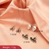 Halloween Bat Pumpkin Ghost Earrings Women Funny Creative Ear Studs Jewelry Gifts For Girls