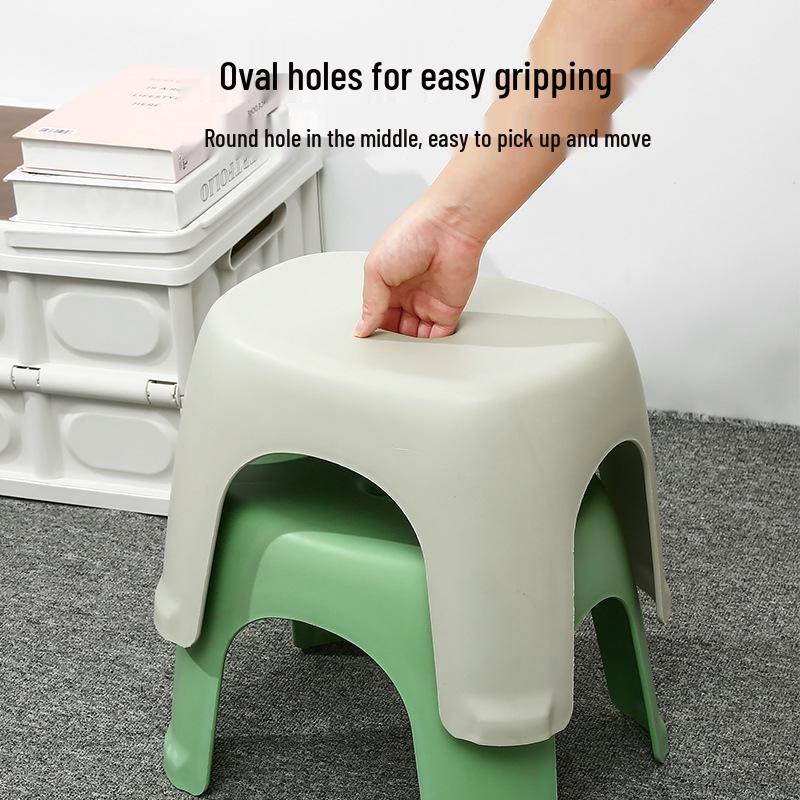 Kids' Cartoon Non-Slip Plastic Stool for Bathroom and Living Room