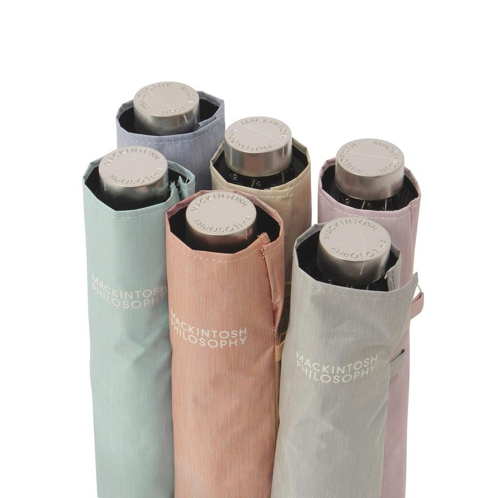 MACKINTOSH PHILOSOPHY Folding Sun Umbrella 100% UV Cut Light Shielding Ultra Lightweight Rain & Sun Unisex Gray MOONBAT