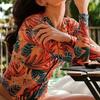 New One-piece Long-sleeved Swimsuit Vacation Beach Sunscreen Slim Plus Size Swimsuit