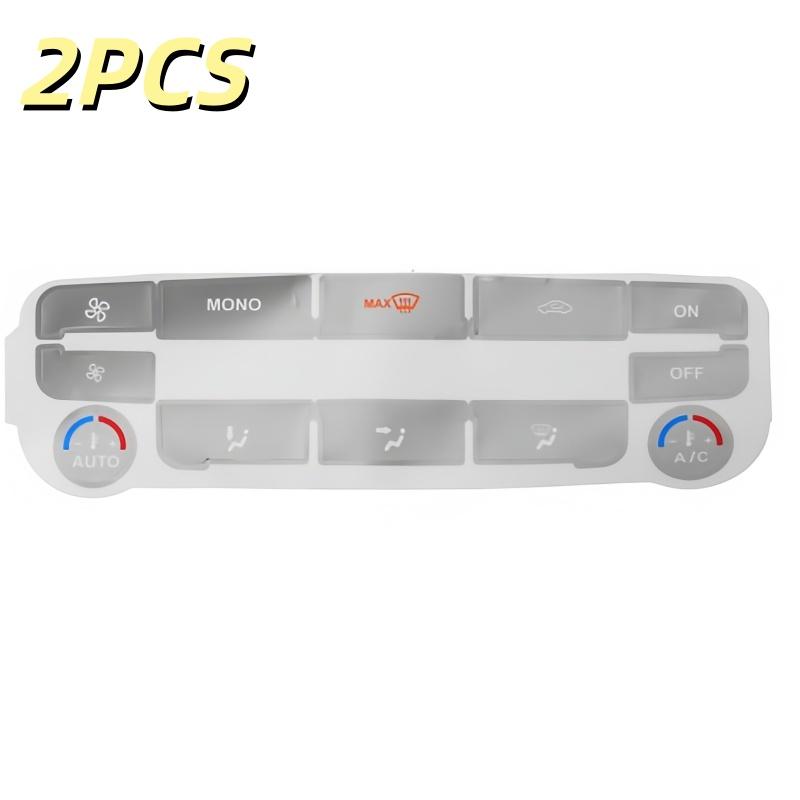 2 Sheets Central Control Dashboard Button Stickers Car Button Ac Label For Repairing Air Conditioning Control Buttons