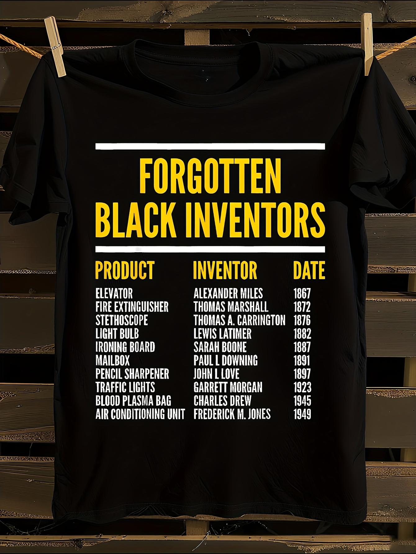 Forgotten Black Inventors History Month T-shirt XXXL