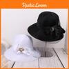 Cappello da sole elegante da donna con tesa larga e vestibilità regolabile per viaggi all'aperto e protezione solare