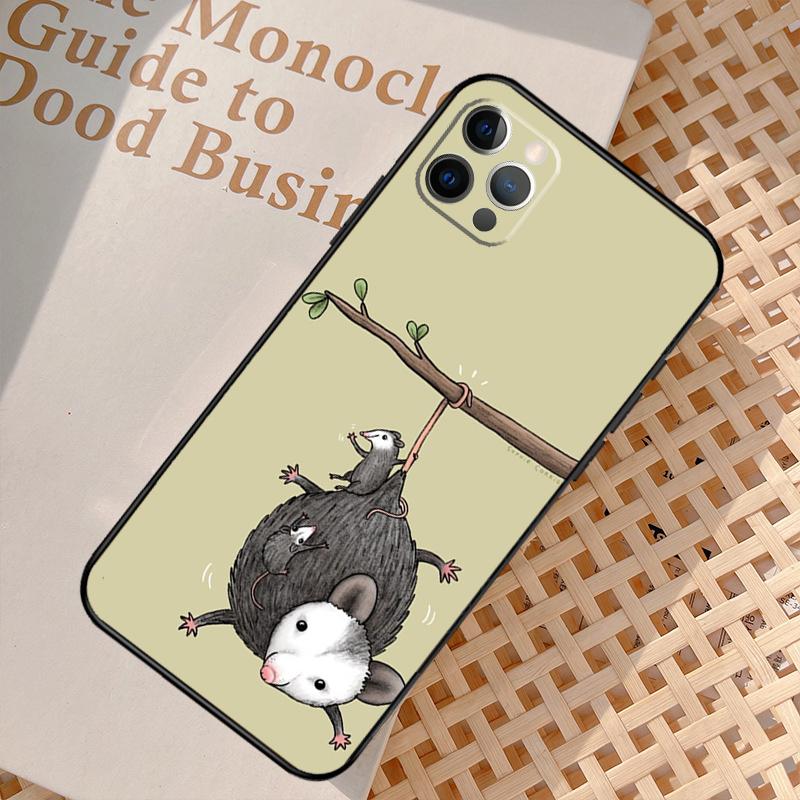 Dishwasher Possum Cute Case For iPhone 16 13 11 12 14 15 Pro Max Mini XR X XS MAX Plus Cover Cases