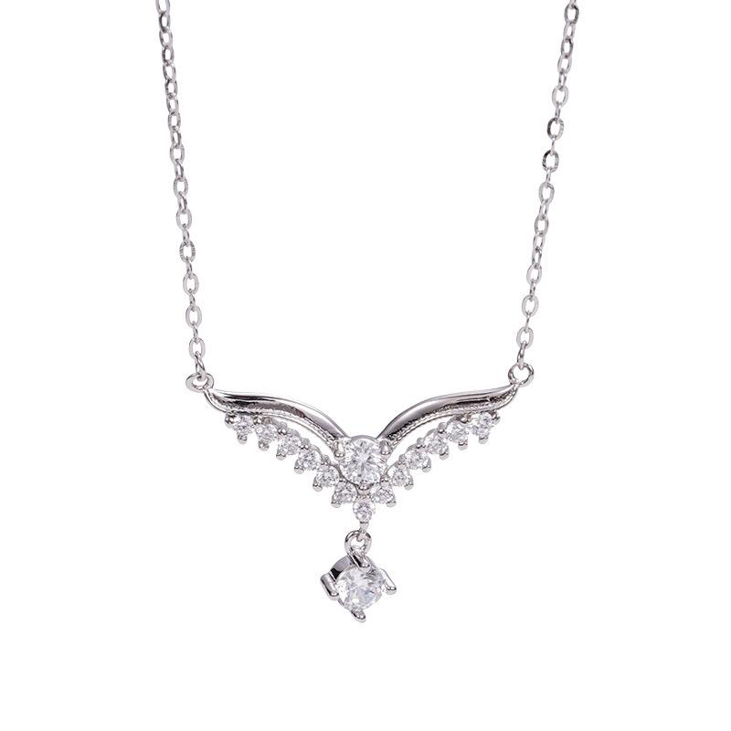 Light Luxury Exquisite Angel Wing Necklace, Women's High-end Feeling, Wing Temperament, Collarbone Chain Trend