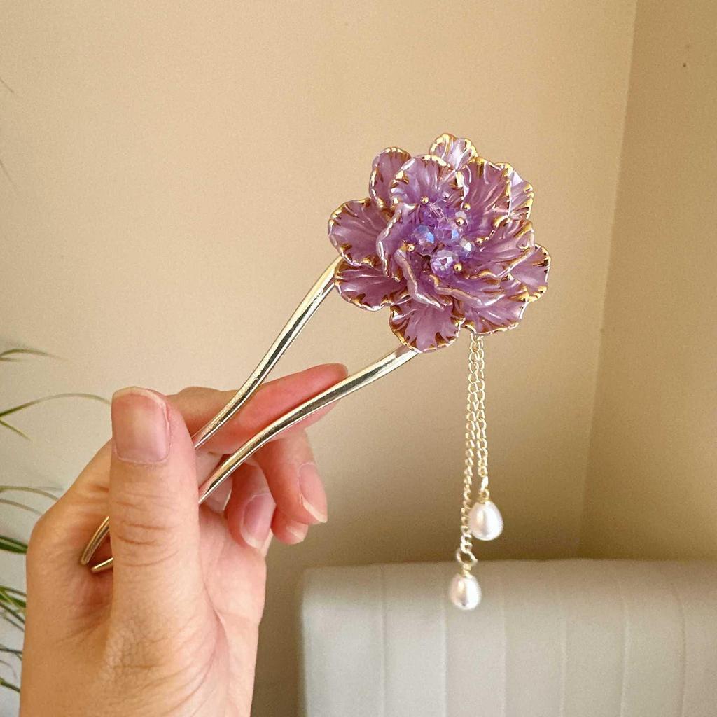 Elegant Pearl U-shaped Hairpin for Women - New Chinese Style Updo Accessory 2025