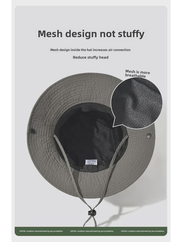Damen Schnelltrocknender Wasserdichter Fischerhut - Japanischer Stil, Sonnenschutz, Modischer Flacher Top-Beckenhut für Outdoor-Aktivitäten