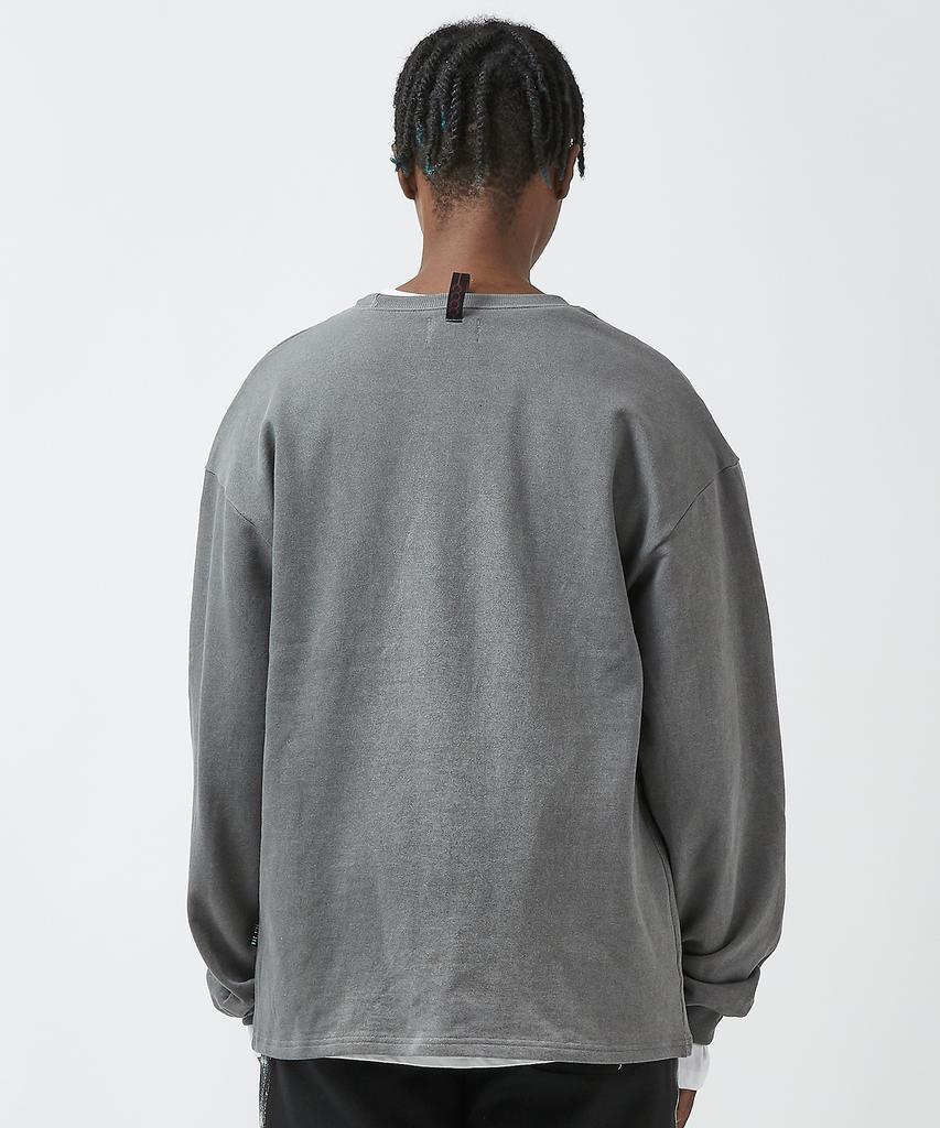 MAC 9ºC Unisex Smoke Pigment Sweatshirt_Gray
