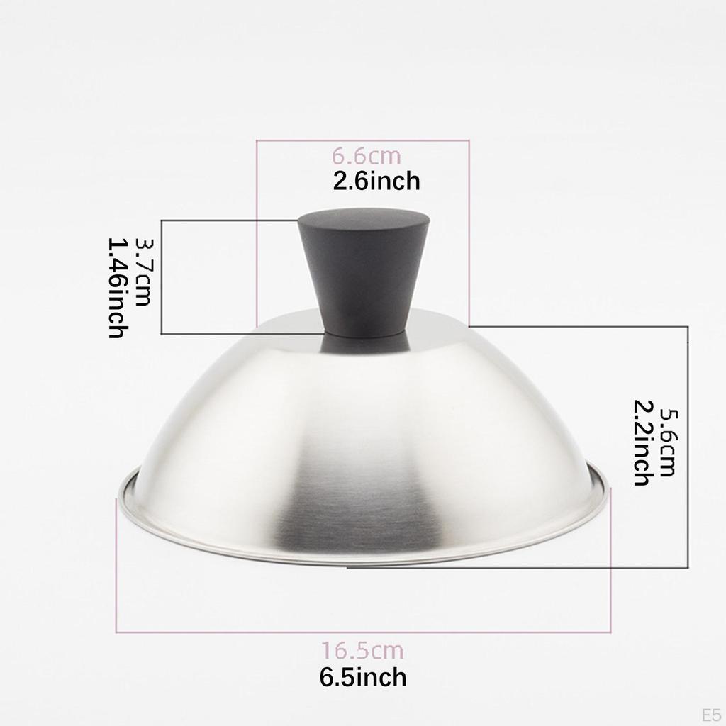 Basting Cover Flat Top Griddle Lid Burger Cheese Melting Dome for Outdoor BBQ Patties