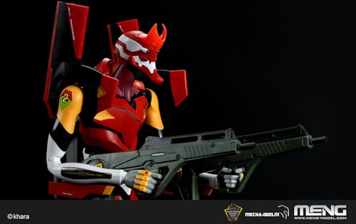 GSI Creos Monmodel Evangelion Unit-02 Ver. 1.5 Multicolor Molded Version, Approximately 47cm Tall, Non-Scale, Color-Coded Plastic Model Kit MEVA-002LM
