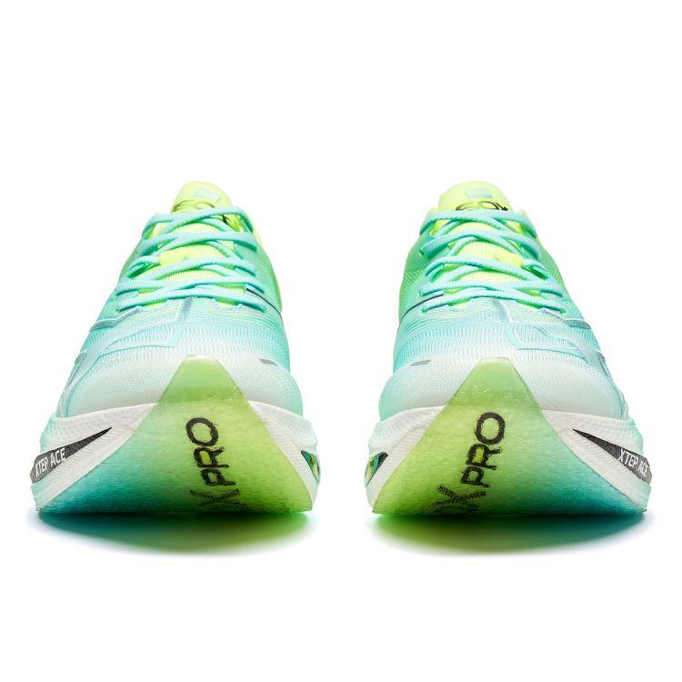 Xtep Geschwindigkeit 160X 5.0 Pro Lässig Stoßdämpfend Rutschfest Niedrig geschnitten Laufschuhe Herren Sneaker Blau Grün 977319110039-4