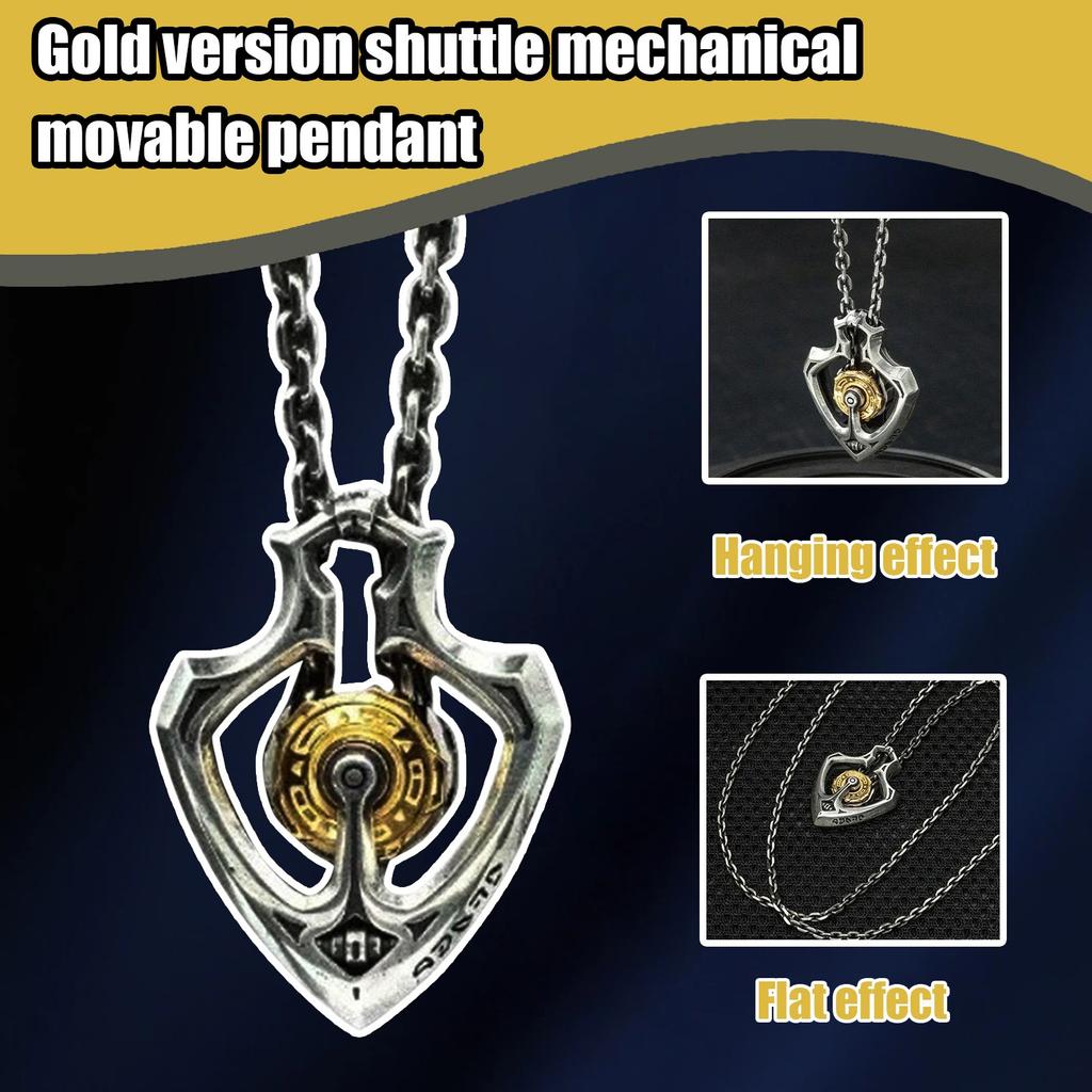 Mechanical Rotatable Gear Pendant Necklace Domineering Personality High-end Pendant Retro Punk Necklace