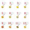 Breloc metalic cu pandantiv Smiley Face - Ornament drăguț pentru geantă de mașină, cadou