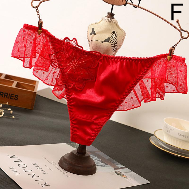 1pc Mujer Encaje Flor Flor Bragas Algodón Suave Cintura Baja 1pc Mujer Encaje Flor Flor Bragas Algodón Suave Cintura Baja