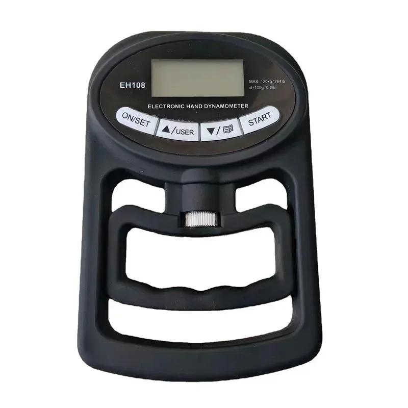 265 Lbs Digital Hand Dynamometer Grips Strength Trainer Electronic Tester Meter Gauge Measurer USB LCD Screen Sport Home School