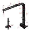 2x Adjustable Aquarium Light Mounting Bracket Stable Hanging Fixture Light Clamp For FishTank Lighting Support