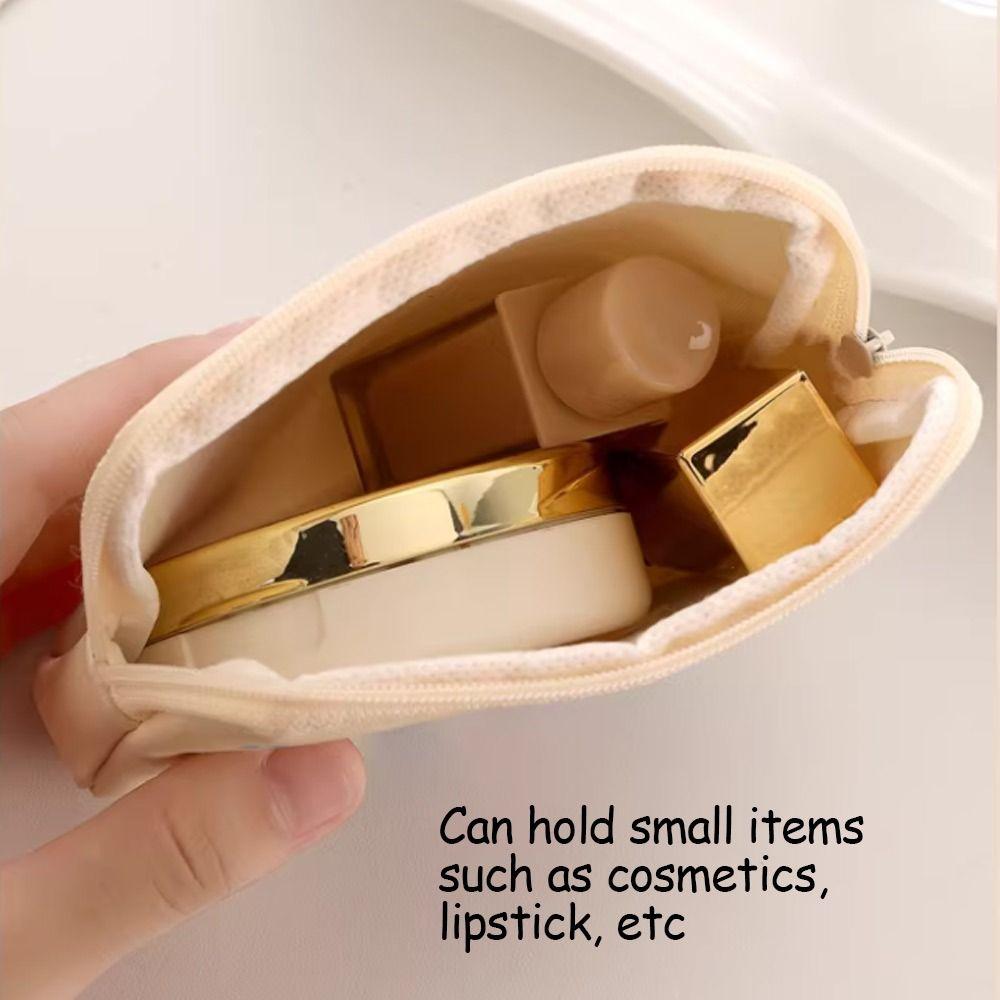 Portable Zipper Pouch Sanitary Pads Bag Large Capacity Multipurpose Coin Purse Cosmetic Bag Travel
