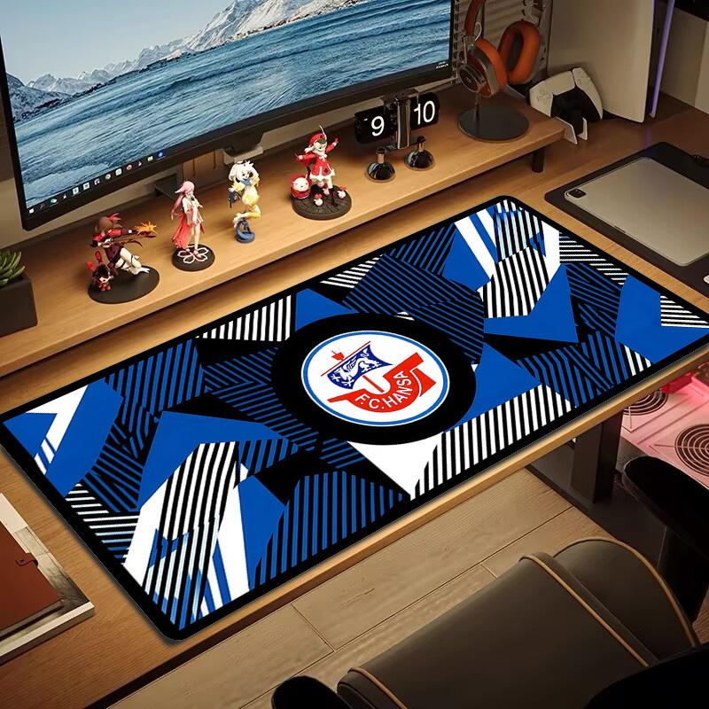 Hansa FC Mousepad Colorato Grande Cuscino per Tavolo da Gioco Antiscivolo per Laptop Tablet Mousepad Grande Tappetino XXL Mini PC Tappetino da Gioco Con Bordo Lock