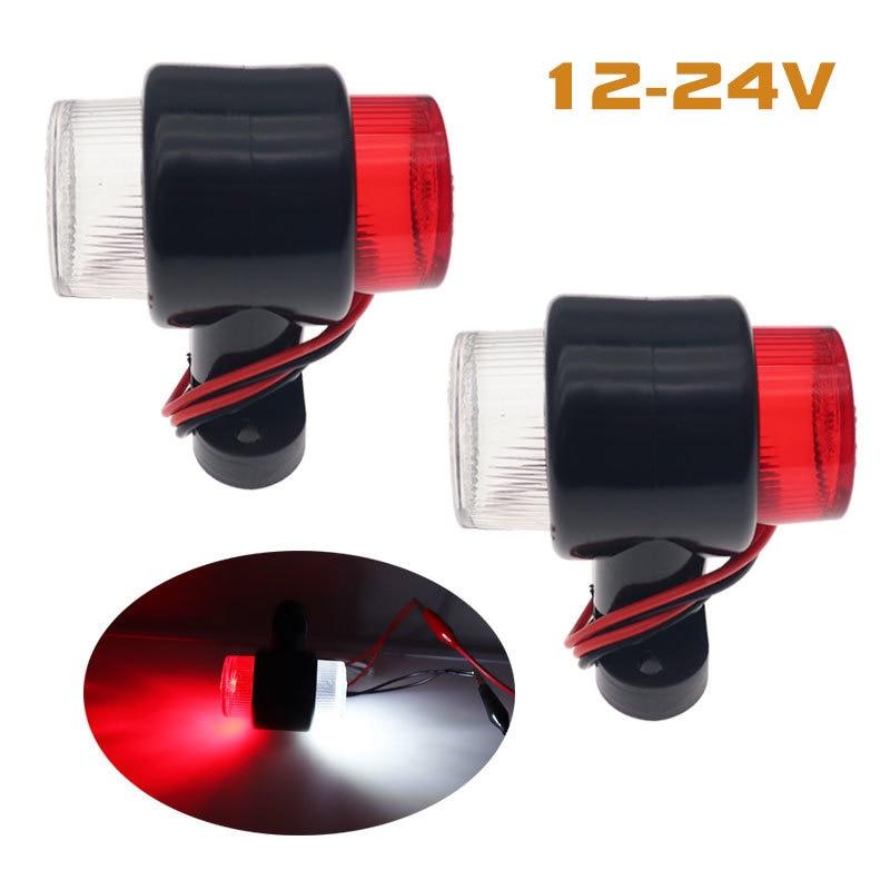 

2 шт. 12 В/24 В светодиодный боковой габаритный фонарь для грузовика, индикатор, лампы для прицепа, грузовика, фургона, каравана, предупреждающий световой сигнал поворотника, лампа указателя поворота