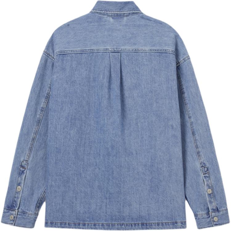 Levis Loose Casual Simple Lapel Single-Breasted Long Sleeve Denim Jacket Men jackets Light-Blue 003MP-0000