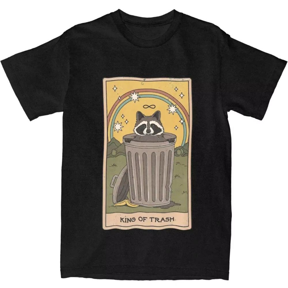 Raccoon King Of Trash Merchandise Shirt for Men Women Racoon Meme Awesome  Graphic Printed Clothing