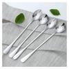 Stainless Steel Coffee Stirring Spoon For Office Use With Long Handle And Modern Design