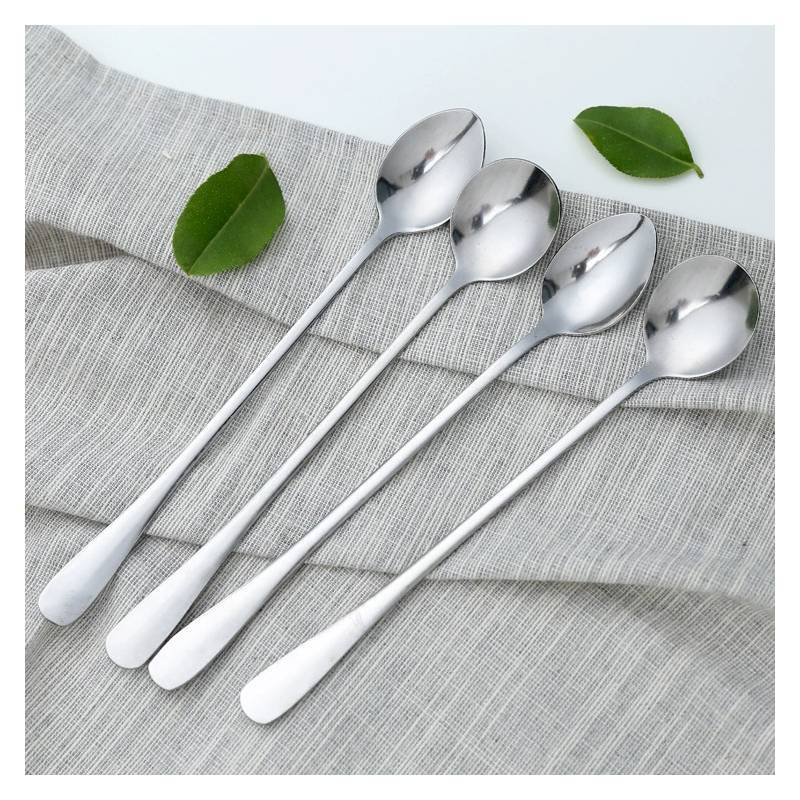 Stainless Steel Coffee Stirring Spoon For Office Use With Long Handle And Modern Design