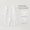 Newborn Pure Cotton Breathable Eight-Sleeve Bodysuit