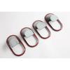 For BMW Mini 2025 2026 Car Accessories Carbon Fiber Style  Inner Door Handle Cover Catch Bowl Trim ert Bezel Frame Garnish