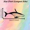 2D Flat Majestic Whale Iron Wall Art Laser Cut Tail Body Design Marine Nautical Decor for Bedroom Office Coastal Spaces
