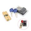 75Mm 37.5/37.5 Brass Key Cylinder Door Lock Barrel High Security Anti Snap Lock