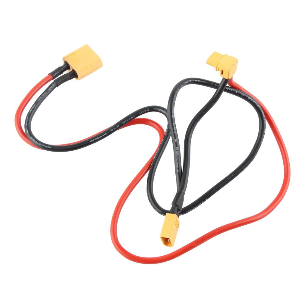 AWM14 Silicone Fireproof Power Adapter Cable XT60 Female To XT30 Elbow 90 Degrees Power Connector