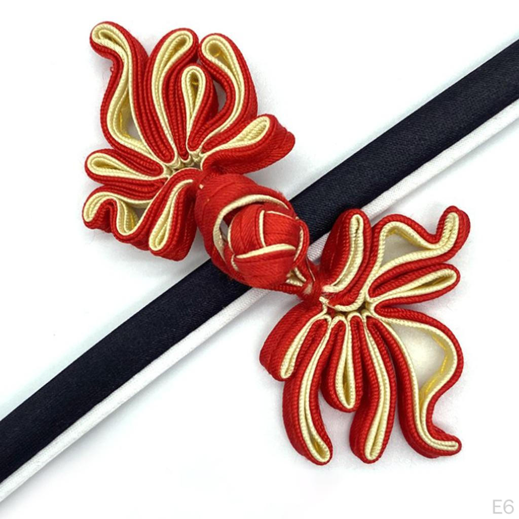 5 Pair Chinese Knot Frog Button Design For Cheongsam Clothing Decor