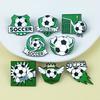 Enamel Brooch Zinc Alloy Texture Football Shape Lapel Pin Jackets Hats Sweatshirts School Bags Metal Fan Accessory