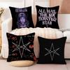 B-Bring Me the H-Horizon Cushion Cover Soft Plush Fabric Double-Sided Printed Sofa Cushion Cover for All Seasons Home Decor Gift