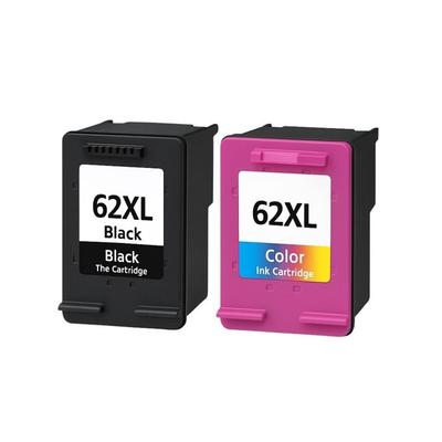 2er-Pack kompatible HP 62XL Tintenpatronen für Drucker Envy 5540 e-All-in-One bis 7645 & OfficeJet 200 bis 8045