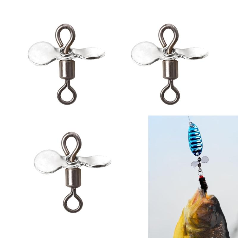 10 Pezzi Esche da Pesca Topwater Rotanti Eliche Eliche Fai da Te Esca da Pesca Amo Esca Accessori da Pesca Spinnerbait Eliche
