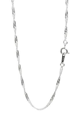 Gin keine Schraube Kette Länge Breite Silber 925 Halskette Kette Halskette Kette Kette nur [Shinjuku Kura] 40-50cm (40 cm) Ca.. 1,8 mm Damen Herren
