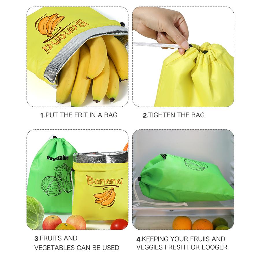 banana storage bag vegetable preservation bag anti ripening banana storage preservation bag lightweight and convenient b