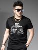European Goods 2025 Summer New Style American Trendy Brand Printed Half-Sleeved T-Shirt Fashionable Round Neck Top Men's Short-Sleeved T-Shirt