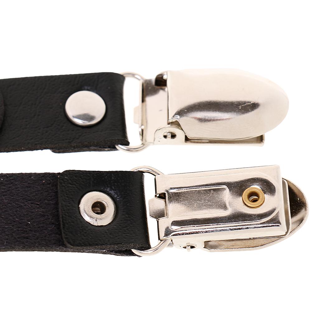 Pair Women's Leg Garter Belt Punk Goth Thigh Suspenders Stockings Belt Clips Adjustable