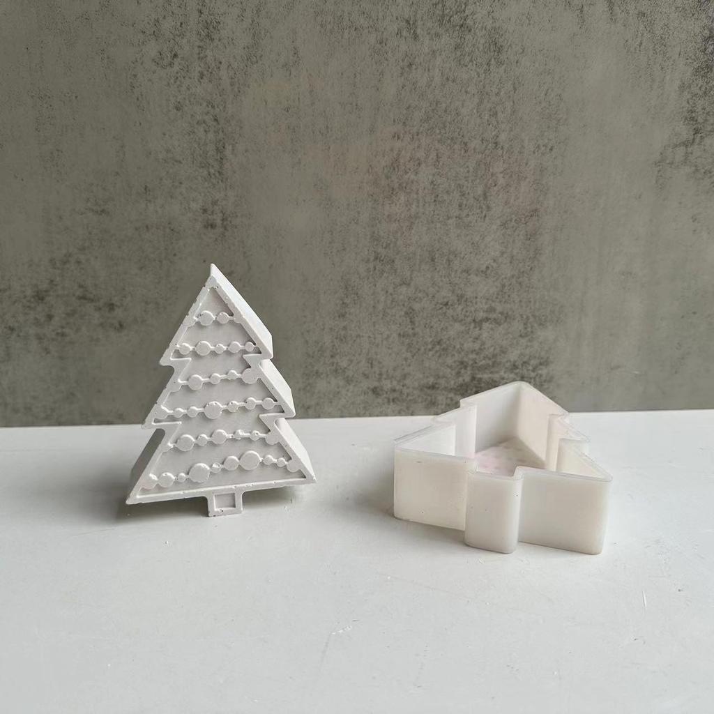 Christmas Tree Plaster Silicone Mold Aromatherapy Diffuser Ornament Mold DIY Christmas Epoxy Resin Mold Home Decor