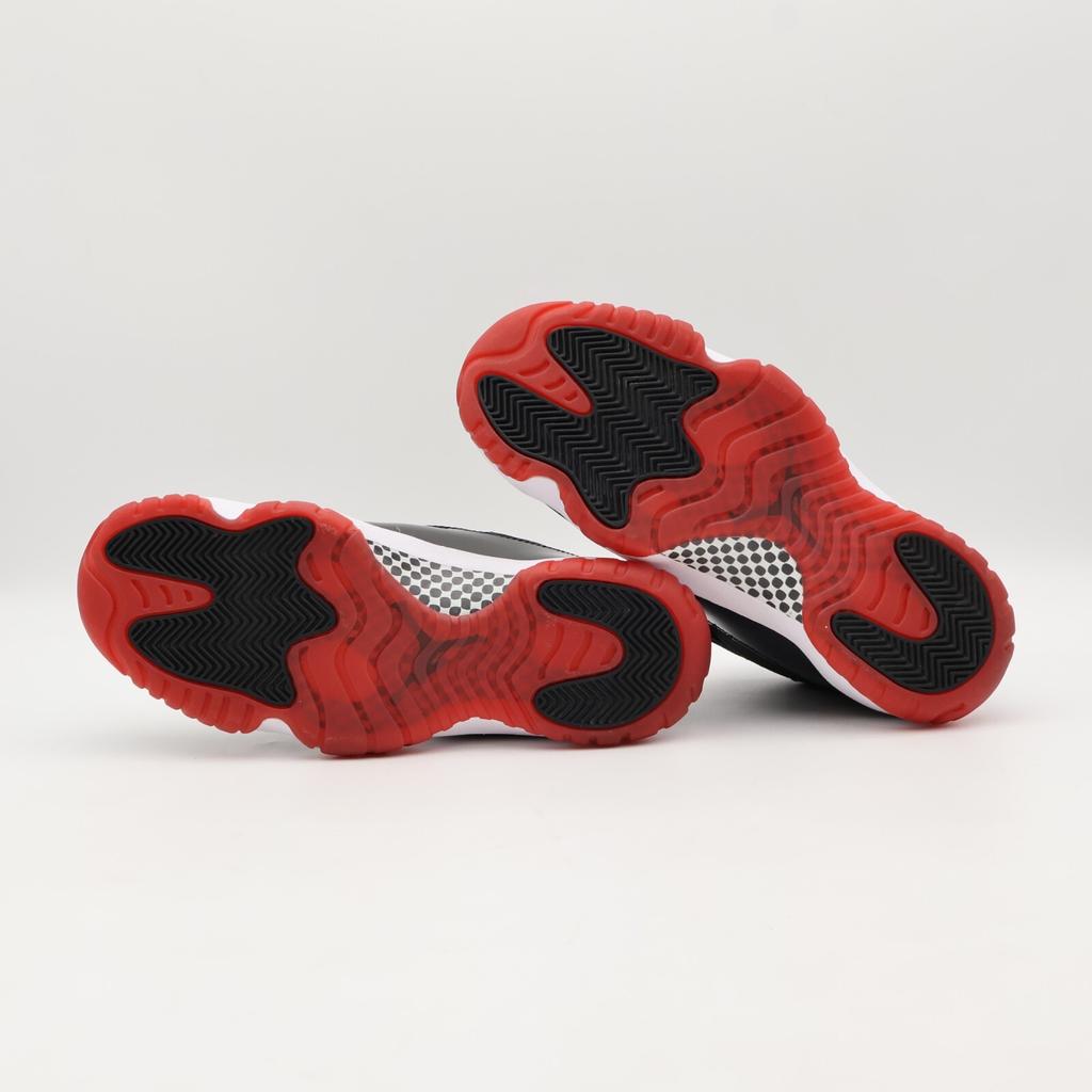 378037-061 Nike Air Jordan 11 Retro Playoffs Bred Black White Varsity Red